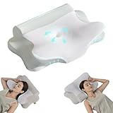 Z-hom Cuscino Cervicale, Memory Foam, 39 x 60 x 10/12 cm comodo cuscino cervicale per dormire, ideale per chi dorme sul fianco, Federa Sfoderabile e Lavabile