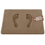 SONIT – Tappeto Scendiletto Nocciola 50x80 cm, Morbido per Camera da Letto e Salotto, Antiscivolo Assorbente per Interni, Tappeto Moderno e Lavabile per Uso Quotidiano