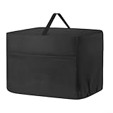 Copertura per affettare carne in tessuto Oxford 600D resistente con protezione dalla polvere d'acqua e tasca frontale con manico e base con coulisse con affettatrice per carne da 20/25/30/30 cm, per