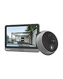 EZVIZ Campanello Digitale con Schermo Tattile a Colori da 4,3'' Videocitofono Senza Fili con Batteria Ricaricabile da 4600 mAh, Rilevamento del Movimento PIR, Audio Bidirezionale, Modello CP4