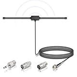Bingfu Antenna Radio FM DAB Dipolo Interni con Cavo 3 m Antenna Ricambio per Casa Amplificatore Ricevitore AV Audio Vedio Sistemi Hi-Fi Tuner Vintage