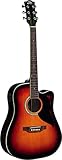 Eko - RANGER CW EQ BROWN SUNBURST, Chitarra Acustica CW con Equalizzatore, Top in Abete, Fasce e Fondo in Tiglio, Manico Betulla e Tastiera South American Roupanà a 20 tasti, Colore Brown Sunburst