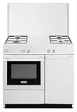 SGW854NM - Cucina a gas con forno da 44 litri, 4 fuochi, 86x50 cm, colore Bianco