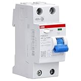 ABB RCD - Interruttore differenziale salvavita, bipolare, da 40 A, corrente differenziale 0,03 A