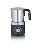 SEVERIN SM 3588 Montalatte da 500W per Montare a Freddo e a Caldo, Montalatte Elettrico in Acciaio Inossidabile, Montalatte Elettrico Cappuccino con Funzione Cioccolata Calda