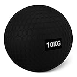 Amazon Basics, Palle mediche/slam ball per esercizi, 10 kg, Nero