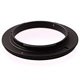 Ares Foto® 58mm Adattatore per macrofotografia, Anello di inversione, Macro Reverse Ring. Compatibile con Canon EOS 2000D 4000D 200D 800D 80D 6D Mark II 6D 7D Mark II 5D Mark IV EOS-1D X Mark II 5DS