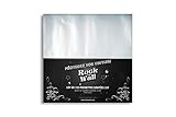 Rock On Wall - Buste morbide trasparenti per dischi in vinile 33T/12' - Confezione da 100 - Plastica riciclata - Protezione ottimale
