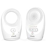 VTech BM1120 Monitor Audio per Bambini, trasmissione sonora chiara e sicura, lunga portata, display LED a 5 livelli per il volume, clip da cintura, batterie ricaricabili