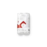Magic Vac, 2 Rotoli Sottovuoto per Alimenti 20x600 cm Rigati e Brevettati, Multistrato e Resistenti, in Materiale Privo di BPA Adatto al Contatto con gli Alimenti, Made in Italy