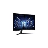 Samsung Monitor Gaming Odyssey G5 (C32G55), Curvo (1000R), 32', 2560x1440 (WQHD 2K), HDR10, VA, 144Hz, 1ms (MPRT), FreeSync Premium, HDMI, DP, Ingresso Audio, Eye Saver Mode, Flicker Free