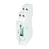 LogiLink ET0009 ET0009-DIN-RAIL - Temporizzatore con timer meccanico per commutare in modo semplice ad esempio neon, scaldabagno, lanterne, impianti di irrigazione, ecc., protezione IP20