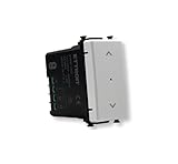 IXTRIMA Pulsante saliscendi tapparella connesso Smart Wifi Tuya frutto modulo compatibile con supporti Vimar plana bianco