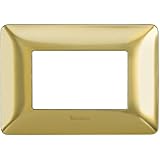 Bticino AM4803GOS Placca Matix 3 Moduli, Oro Satinato