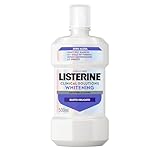 LISTERINE Clinical Solutions Whitening, Collutorio sbiancante 0% alcol al gusto delicato di Menta, Collutorio senza alcool per denti più bianchi in una settimana* e un'igiene orale completa, 500 ml