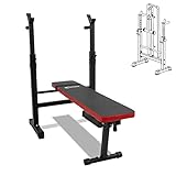 FFitness Panca pesi con supporto Bilanciere Panca Piana Palestra pieghevole regolabile Multifunzione Rack Weight Bench per sollevamento pesi