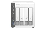 QNAP 4 Bay ARM TS-433-4G Cortex-A55. Processor frequency 2.0 GHz. 4 GB. On board (non-expandable)