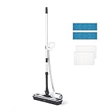 Polti Moppy White, Lavapavimenti a Vapore Senza Cavo, per tutti i Pavimenti e le Superfici Verticali Lavabili, Potenza 1500 W, Capacità Serbatoio 0,7 L, Bianco