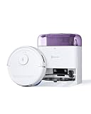 ECOVACS DEEBOT MINI Robot Aspirapolvere Lavapavimenti, 9000Pa, ZeroTangle 2.0, TrueMapping 2.0, Asciugatura ad Aria Calda 45°C, Svuotamento Automatico, Lavaggio Profondo Intelligente, Viola