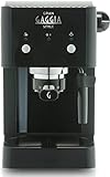 Gaggia GranGaggia Style Black Macchina Manuale per il Caffè Espresso, per Macinato e Cialde, 15 bar, Colore Nero, RI8423/11, 950W, Black