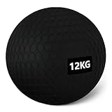 Amazon Basics, Palle mediche/slam ball per esercizi, 12 kg, Nero