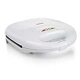 Tristar Tostiera – Piastre grill – Coperchio con bloccaggio – 750 W – Rivestimento antiaderente – Facili da pulire – Con chiusura di sicurezza – SA-3050