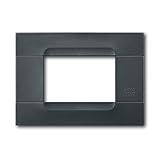 SIMON URMET PLACCA ANTRACITE CON INSERTI NERO AUCKLAND-TECHNOPOL. 3M 10803.04