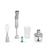 Moulinex Quickchef+, Frullatore a Immersione, Tecnologia con Lame Powelix, Potenza 1000W, Frullatore con Miscelazione Rapida e Modalità Silenziosa, Lavabile in Lavastoviglie, DD67EB