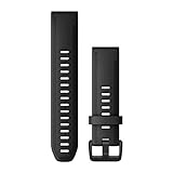 Garmin Fenix 6S, Silicone Nero Quick Fit 20 mm Fenix 5S/5S Plus