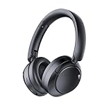 Cuffie Wireless Bluetooth 5.4 con Noise Cancelling, 6 EQ Modalità di Suono, Assistente Vocale, 120 Ore Di Riproduzione, Hi-Res audio, Bassi Potenti, Audio Lossless AUX, compatibili iOS e Android(Nero)