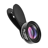 Andoer - Obiettivo macro universale per smartphone da 30 mm a 120 mm, senza distorsioni, con panno di pulizia, scatola
