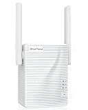 BrosTrend Ripetitore WiFi Potente per Casa, AC1200 WiFi Extender Dual Band Amplificatore Segnale Wi-Fi, 1 Porta LAN Potenziatore Segnale Wi-Fi Compatibile con Tutti i Modem Router Inclusi Fibra e ADSL