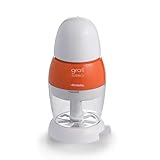 Ariete 439 Gratì - Turbo Grattugia Elettrica, Formaggera, Coperchio Salvafreschezza, Capacità Tazza 200 Cc, Lama Inox, Dosatore Incorporato, 200W, Bianco/Arancio