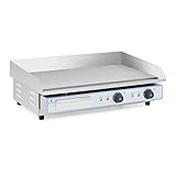Royal Catering Fry Top Elettrico RC-EG001 (acciaio inox, 730 x 400 mm, 2 x 2.200 W, doppia piastra)