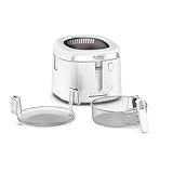 Moulinex Filtra Vision, Friggitrice ad Olio 1,2 kg, con Ampia Finestra e Rete Filtrante, Design Moderno, capacità Familiare, Facile da Pulire e da Riporre, AF2541
