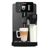 Cecotec Macchina da Caffè Superautomatica Cremmaet Latte Touch. 19Bar, Thermoblock, 12 Bevande, 4 Profili, Acqua 1.1L, 400ml Latte, Schermo TFT, Macinino Conico, Pulizia Automatica, Altezza Regolabile