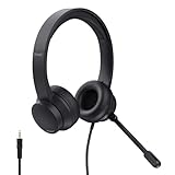 Trust Ayda Cuffie con Microfono Leggere On-Ear 3.5mm, Archetto Regolabile, Auricolari con Filo 1,80 m, Headphones Cablato per PC, Portatile, Computer, Laptop, Mac, Ufficio, Teams, Skype, Zoom - Nero