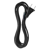 EMOS Cavo di collegamento in gomma, 5 m, cavo di alimentazione, cavo di collegamento, cavo di collegamento Schuko, 2 x 1,0 mm2, gomma H05RN-F e neoprene, nero