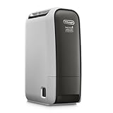 De'Longhi Tasciugo AriaDry Light - Deumidificatore Casa Portatile, Tecnologia Zeolite e Ionizzatore, 6L/Giorno, Asciugabiancheria, Antimuffa, Silenzioso, Funzione Swing, Timer, Grigio (DNS65)