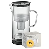 SILBERTHAL Caraffa filtrante vetro - 3L con filtro - compatibile Brita Maxtra - Riduce calcare - Caraffa acqua filtrante