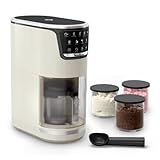 Moulinex Dolci, Gelatiera con 10 Programmi per Gelato, Sorbetto, Yogurt, Cocktail e Tanto Altro, Capacità Fino a 1,4L, con Tecnologia 1-Step Perfector, Pulizia Automatica, Colore Rise, MJ604A