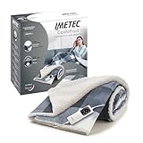 Imetec CaldoPlaid Tartan Grey, Plaid riscaldabile, Morbida Coperta elettrica 160x120 cm, Basso Consumo, Tecnologia Adapto, Dispositivo di Sicurezza, Rapido Riscaldamento, 6 Temperature, Lavabile