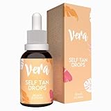 Vera Gocce Autoabbronzanti Viso Donna e Uomo con Acido Ialuronico e DHA - 30ml - Autoabbronzante Viso Gocce per Abbronzatura Naturale senza Macchie - Self Tanning Drops Effetto Idratante e Antiage