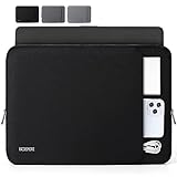 RAINSMORE Custodia PC 14 Pollici Impermeabile Antiurto Custodia Portatile 13-14 Pollici Compatibile con MacBook Air/Pro, Notebook, HP, Dell, Lenovo Nero