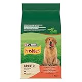 PURINA FRISKIES® Adulto crocchette per cani con Manzo e Verdure. 1 Confezione da 7 kg