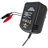 CARICA BATTERIE BATTERIA AL PIOMBO 2V 6V 12V 600mAH STABILIZZATO LED DI STATO
