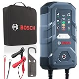 Bosch C70 Caricabatterie per Auto, 12 V - 24 V / 10 A, con Carica di mantenimento - Per batterie al Piombo-Acido, EFB, GEL, AGM e SLI da 12 V / 24 V