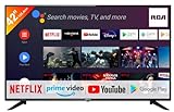 RCA RS42F2 Smart TV 42 pollici (106 cm) Android TV con Google Assistant, Netflix, Chromecast, Prime Video, YouTube, Google Play Store, Disney+, BT remote, Wifi, Triple Tuner (DVB-C/T2/S2)