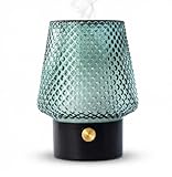 MULIN Diffusore di Oli Essenziali in Vetro, 100ML Diffusore Aromaterapia ad Ultrasuoni Ultra Silenzioso, 7 Colori LED, Senza BPA, Profumatore Ambiente per Relax e Benessere