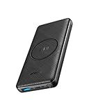 Anker PowerCore III 10000 mAh, batteria esterna senza fili 10 K, certificata Qi, 18 W, USB-C Quick Charge per iPhone 13，12，X, 11, 11 Pro, iPad, AirPods, e molto altro ancora